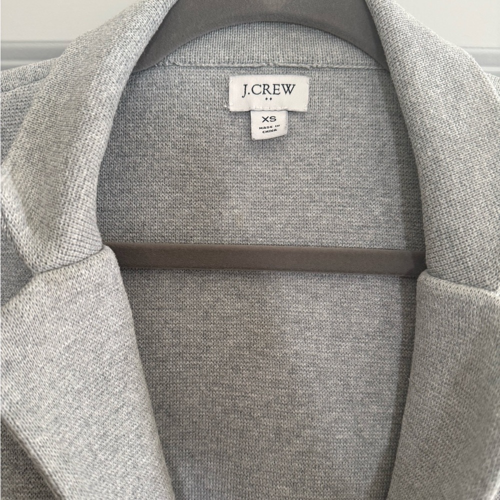 J.Crew Heather Gray Knit Blazer